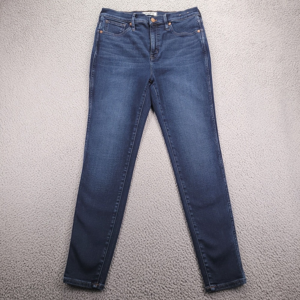 MADEWELL Jeans Womens Size 29 Skinny 10" High Rise Dark Wash Stretch Denim 29x28